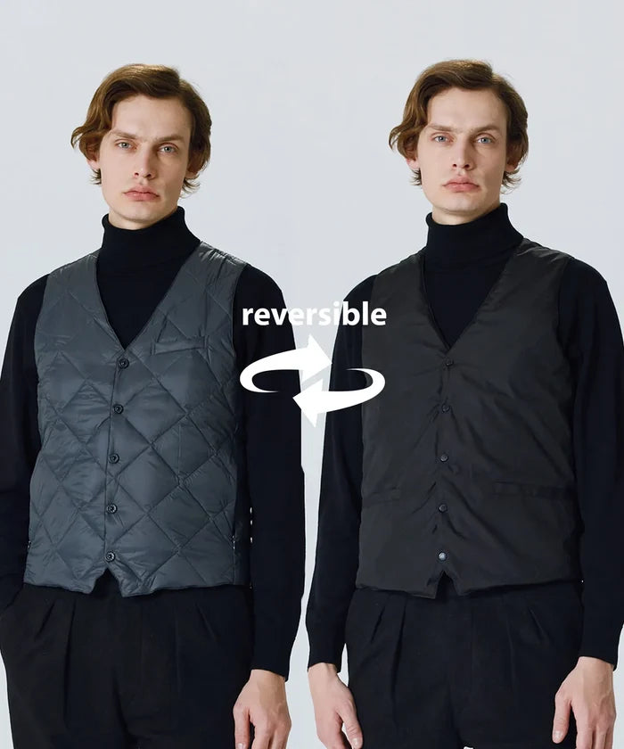 Reversible Single Snap Button Down Gilet