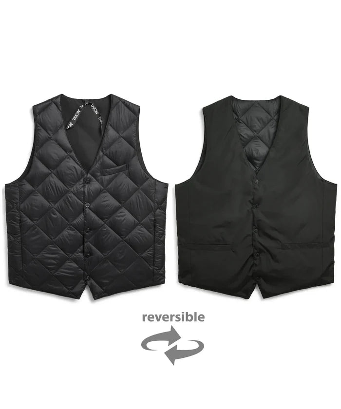 Reversible Single Snap Button Down Gilet