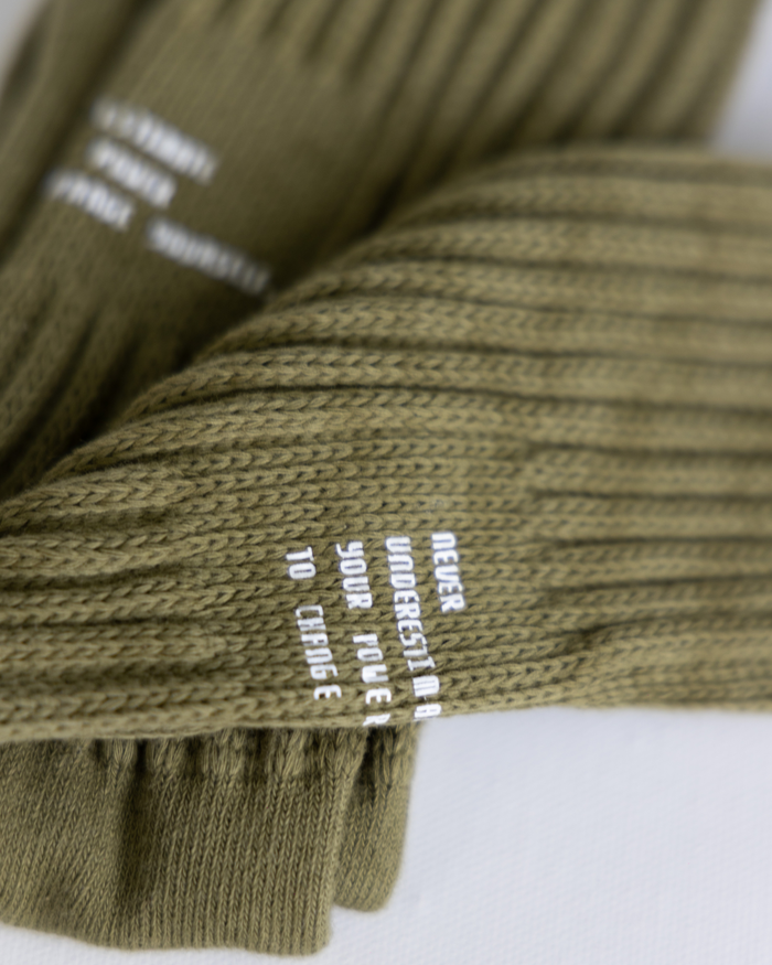 ribbed crew socks