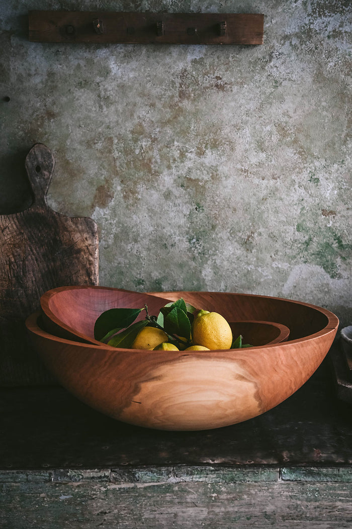 Roan Iris Beech Wood Bowl