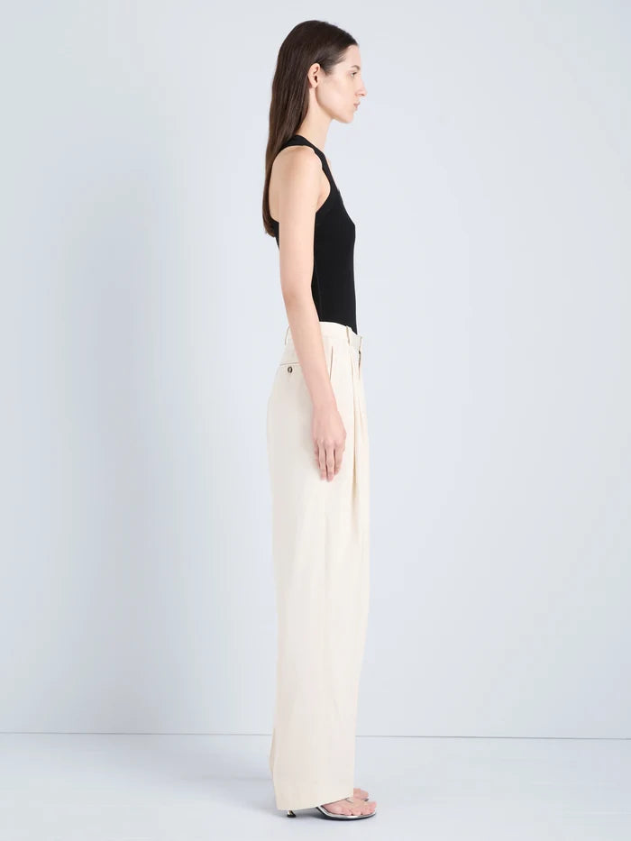 Roberts Tank in Matte Viscose Rib - Black