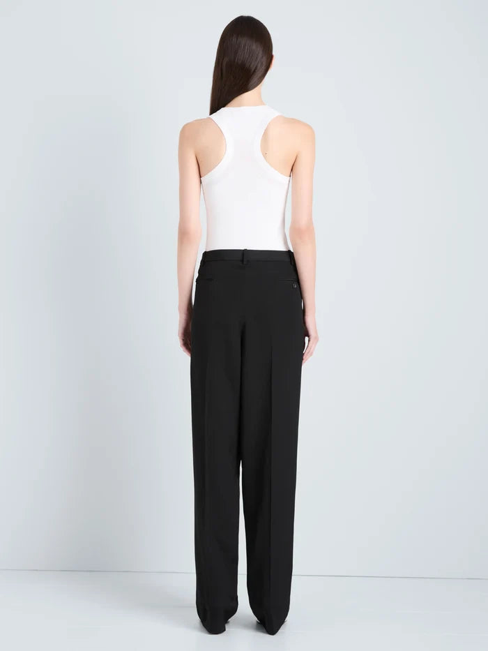 Roberts Tank in Matte Viscose Rib - Optic White