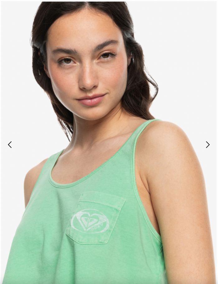 Roxy Crop Summer - Cropped Chest Pocket Vest Top For Women