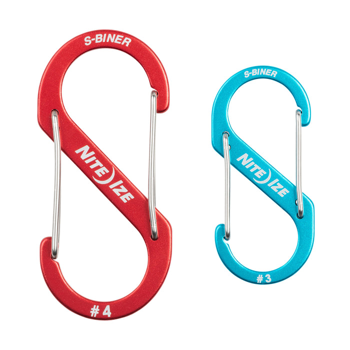S Biner Aluminum Dual Carabiner, Size #3