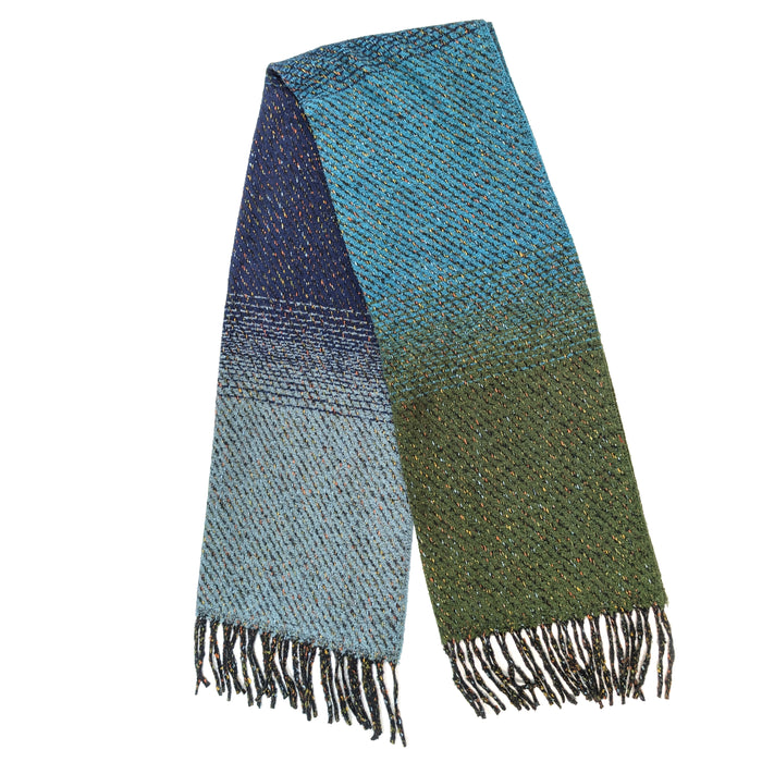Sabe - Speckled Thick Scarf (60x180cm) - Blue/Green