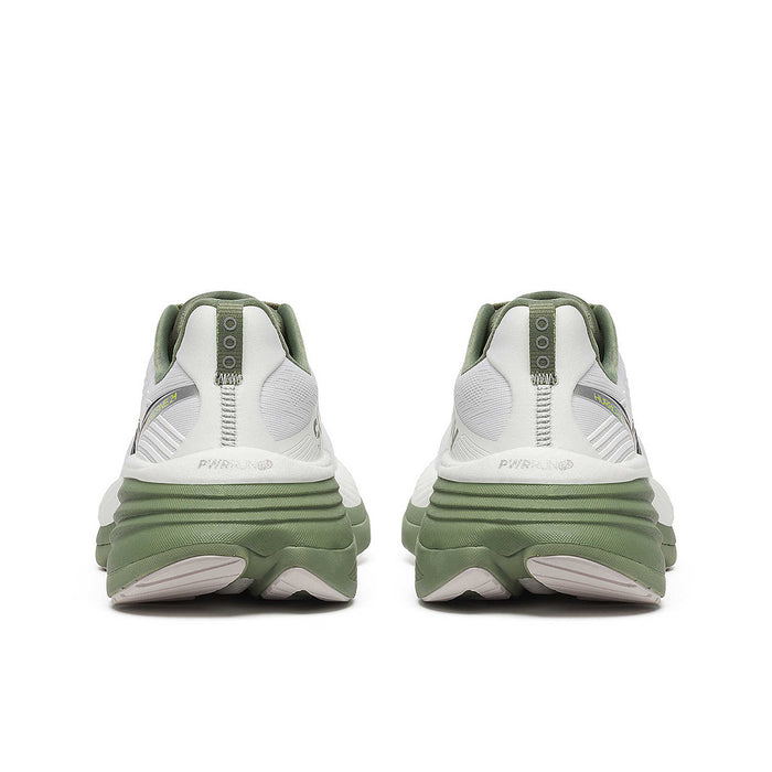 Saucony - Hurricane 24 Trainers in White/Olive - Nigel Clare