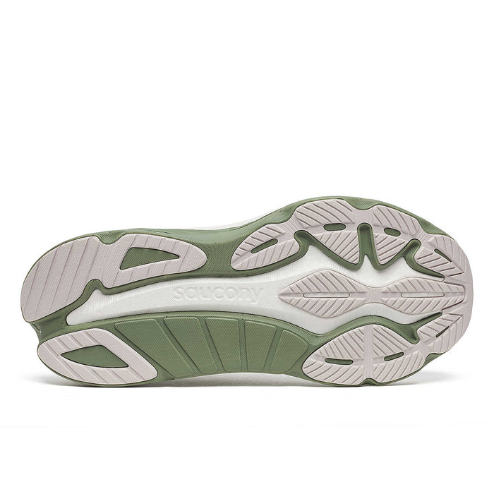 Saucony - Hurricane 24 Trainers in White/Olive - Nigel Clare