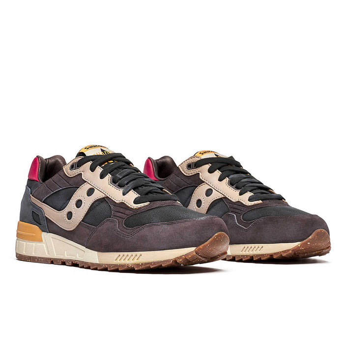 Saucony - Shadow 5000 Distressed Trainers in Black/Brown - Nigel Clare
