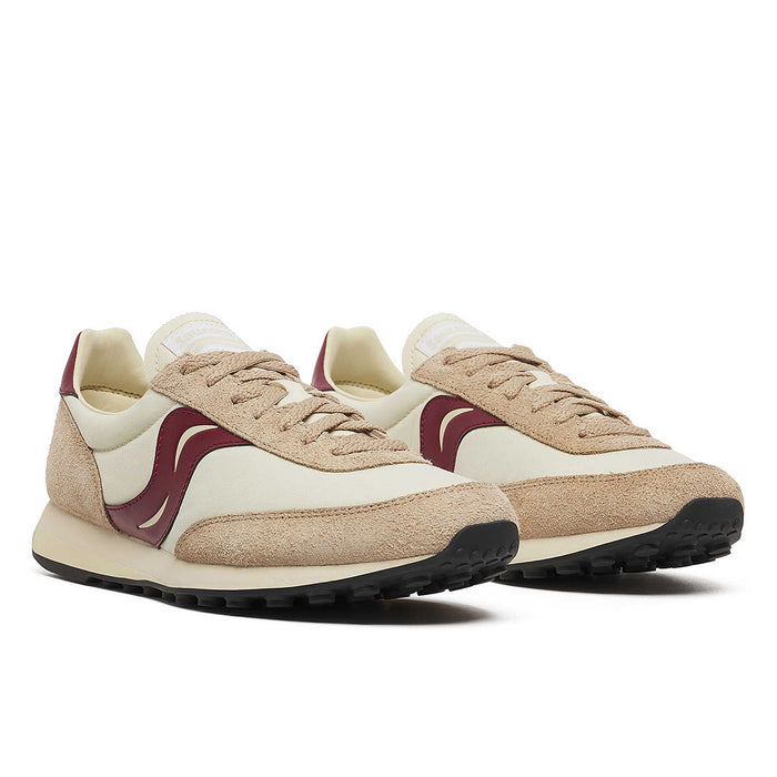 Saucony - Trainer 80 Original Trainers in Beige/Burgundy - Nigel Clare