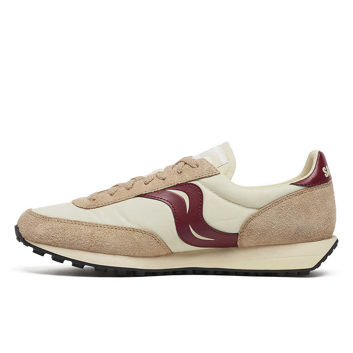 Saucony - Trainer 80 Original Trainers in Beige/Burgundy - Nigel Clare