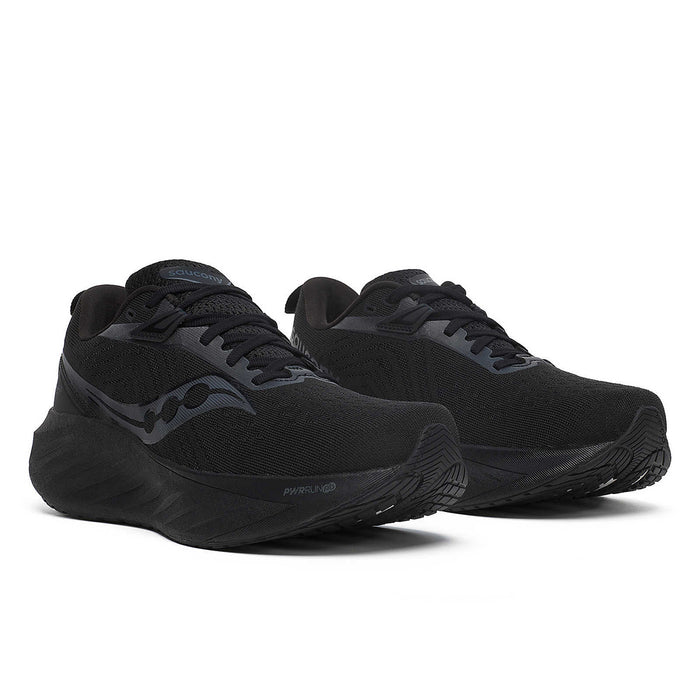 Saucony - Triumph 22 Trainers in Triple Black - Nigel Clare