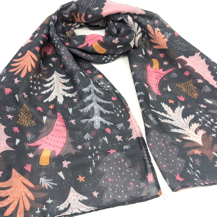 Scandi Trees Scarf (70x180cm) - Exclusive Design