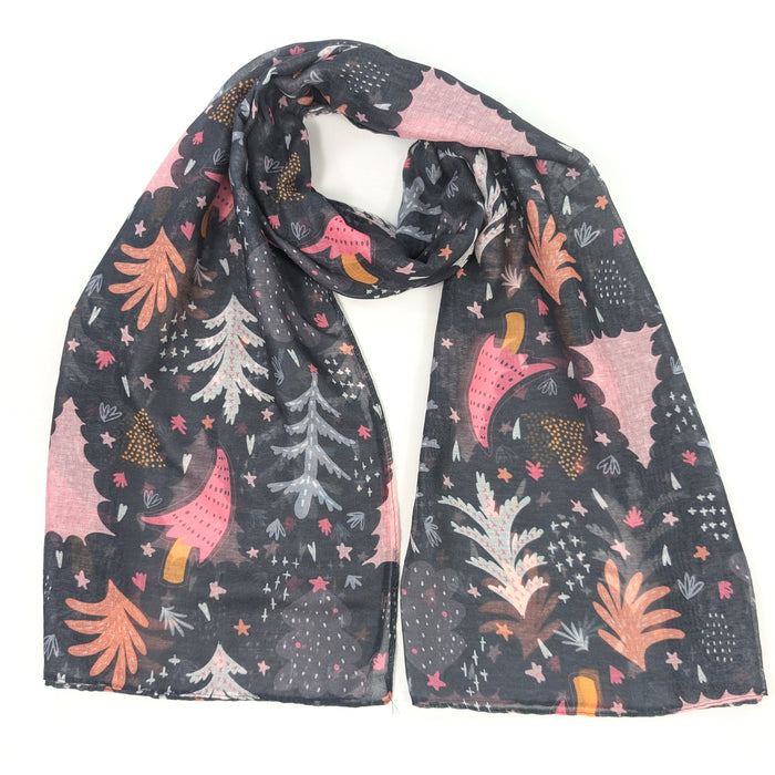 Scandi Trees Scarf (70x180cm) - Exclusive Design