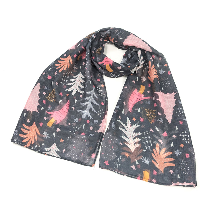 Scandi Trees Scarf (70x180cm) - Exclusive Design