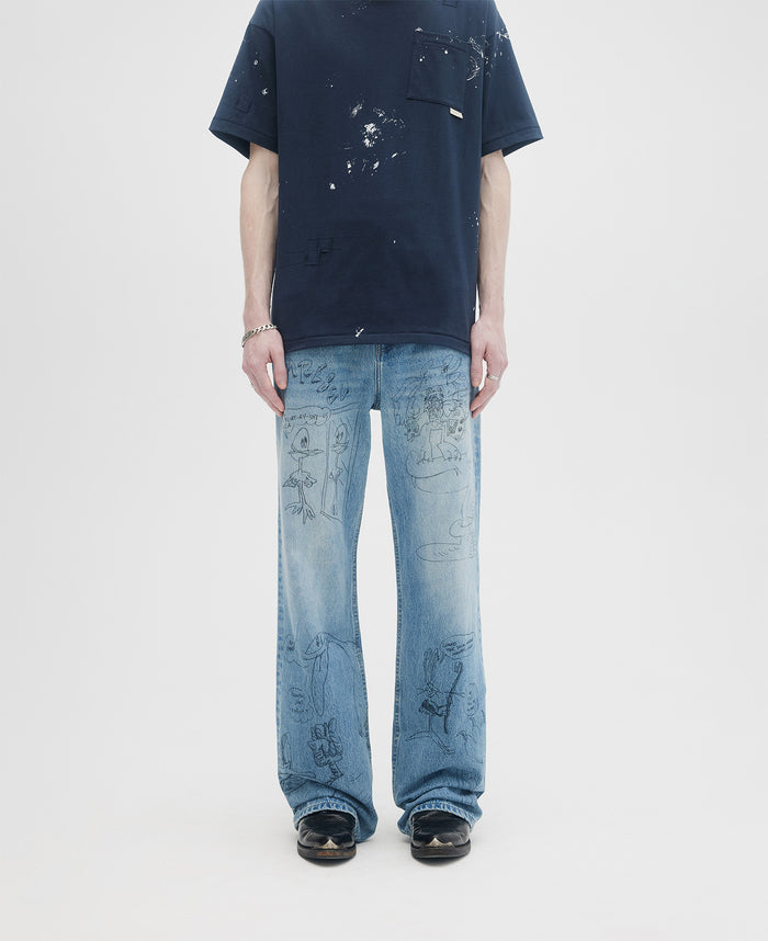 Scribs Bootcut Jeans (Blue)