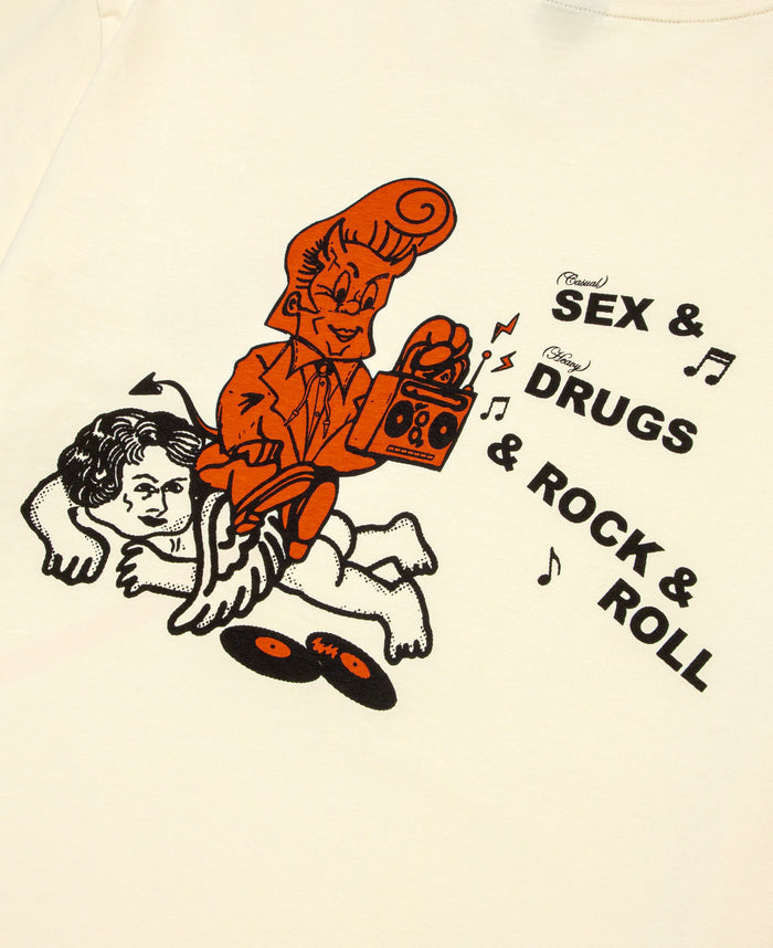 Sex Drugs T-Shirt (Cream)