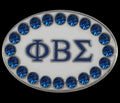 Sigma Oval Stone Cuff Links