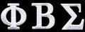 Sigma White 3 Letter Patch 1 Inch