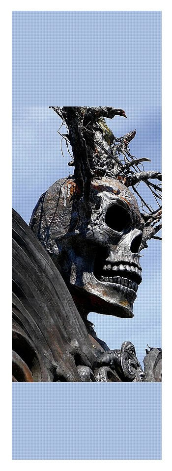 Skull Warrior - Yoga Mat - Fry1Productions