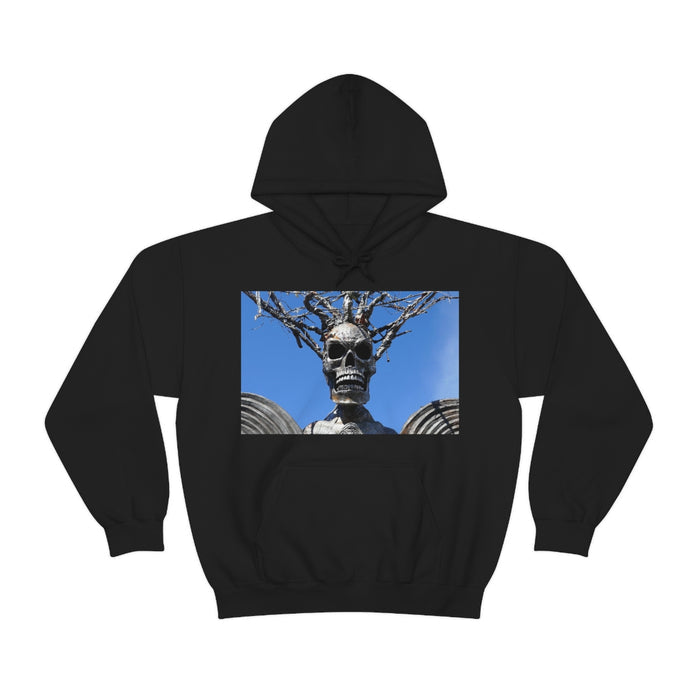 Skull Warrior Stare - Unisex Heavy Blend Hooded Sweatshirt - Fry1Productions