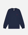 Small Logo L/S T-Shirt (Navy)