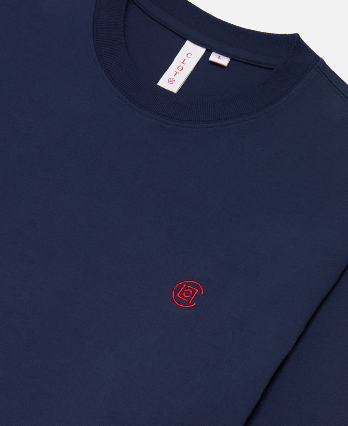 Small Logo L/S T-Shirt (Navy)