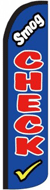 SMOG CHECK SWOOPER FLAG, 11-1/2' X 3'