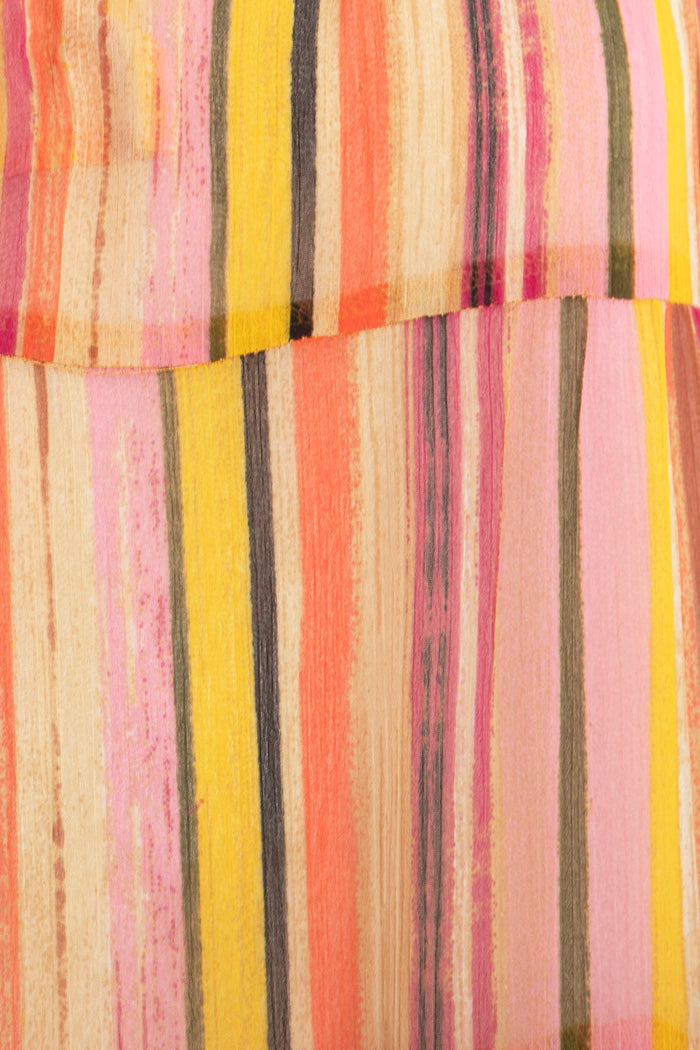 Sobhiye Cotton Silk Panels Dress