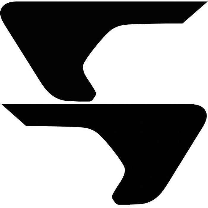 Solid Black Inserts & Flat Black Vent Decals Bundle