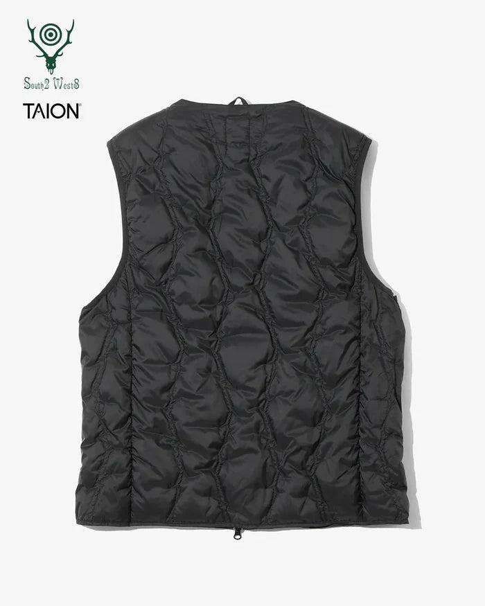 South2 West8 x TAION Crewneck Zip Down Vest <RW697>