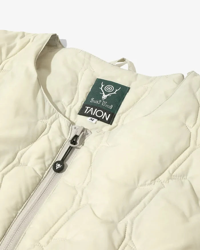South2 West8 x TAION Crewneck Zip Down Vest <RW697>