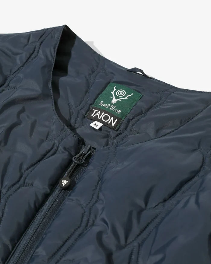 South2 West8 x TAION Crewneck Zip Down Vest <RW697>