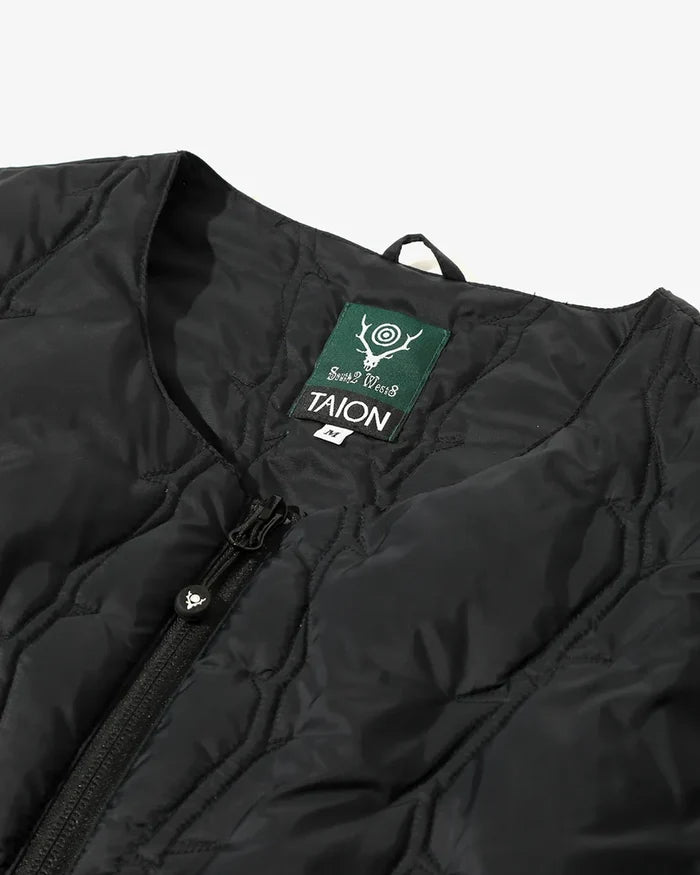 South2 West8 x TAION Crewneck Zip Down Vest <RW697>