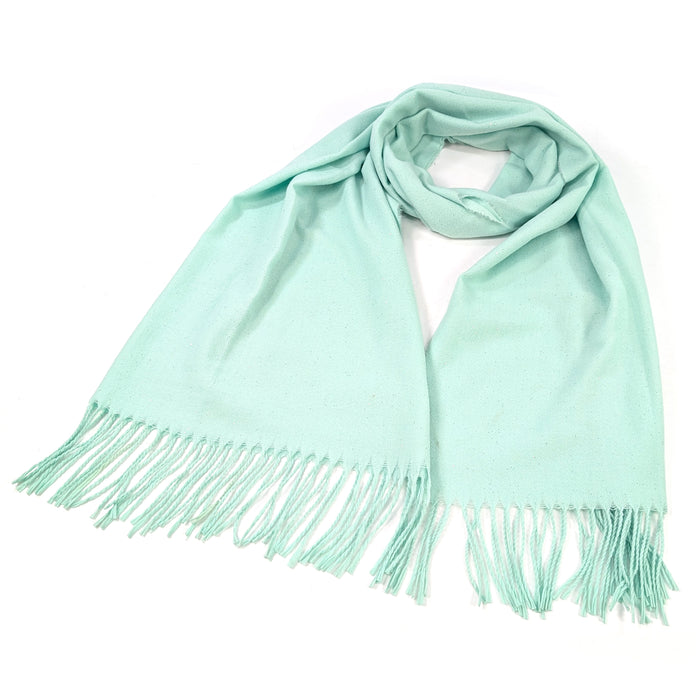 Sparkly Petra Pashmina Scarf (70x180cm) - Aqua