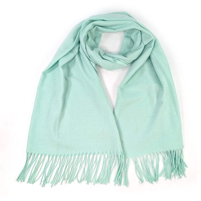 Sparkly Petra Pashmina Scarf (70x180cm) - Aqua