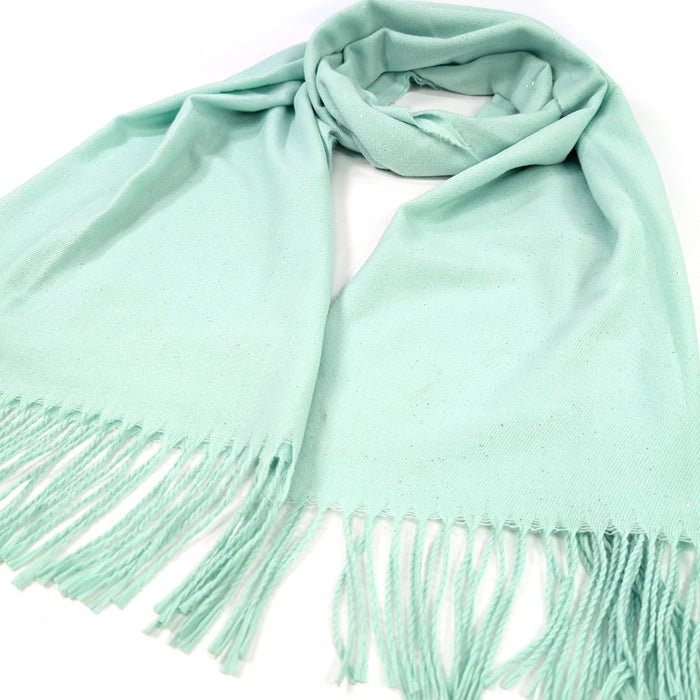 Sparkly Petra Pashmina Scarf (70x180cm) - Aqua