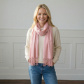 Sparkly Petra Pashmina Scarf (70x180cm) - Light Pink