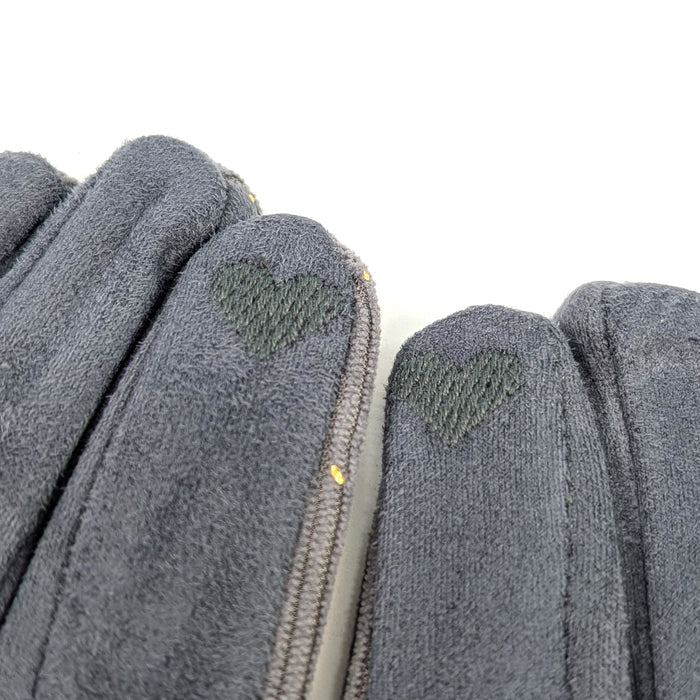 Splatters of Sparkle Gloves - Grey