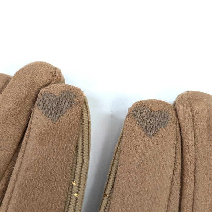 Splatters of Sparkle Gloves - Oatmeal