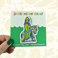 Forager Provisions LTD Stacey McEvoy Caunt Knight Lewis Chessmen vinyl sticker featuring a medieval knight on horseback