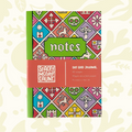 Forager Provisions LTD Stacey McEvoy Caunt A5 dot grid notebook with colorful medieval tile pattern cover