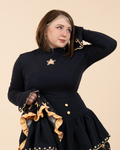 Starry Night Bell Sleeve Top
