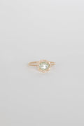 Stella Ring - Yellow Sapphire White Diamonds 14k Yellow Gold