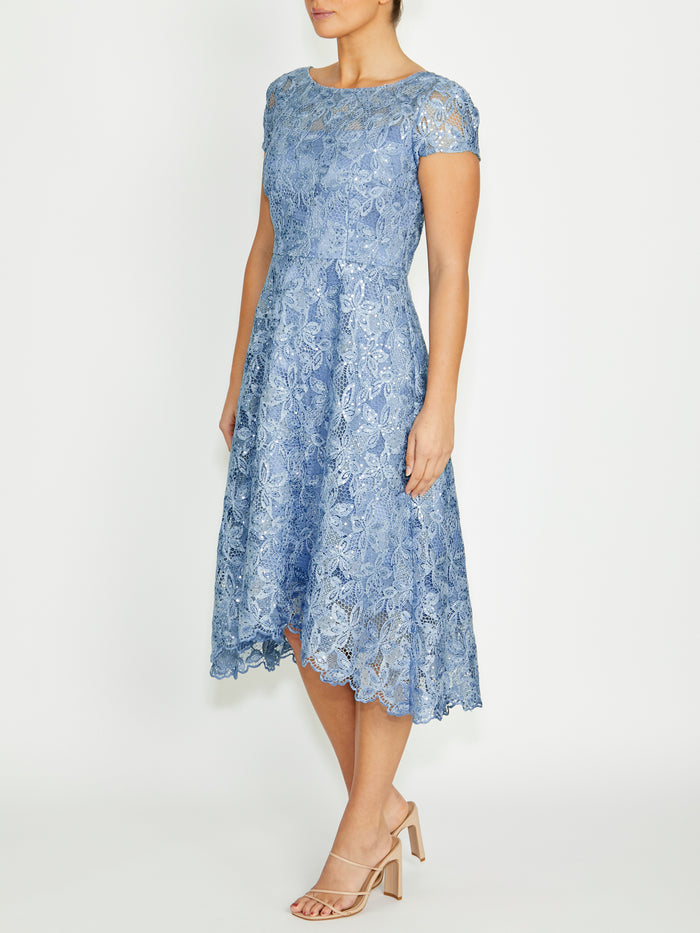 Stellar Sky Blue A-Line Dress