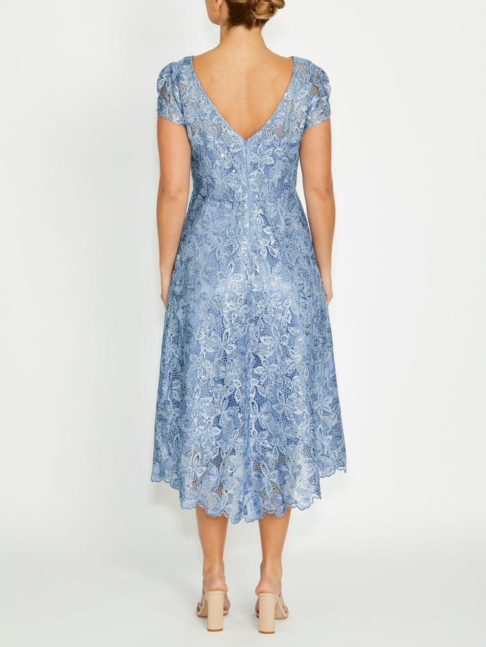 Stellar Sky Blue A-Line Dress