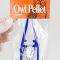Hand displays Stemcell Science Owl Dissection Pellet Pack 2026 kit labeled “Owl Pellet (Owl Barf)” for biology study.