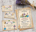 Storybook Baby Shower Invitation Bundle with Thank You Card, Book Request and Diaper Raffle Insert - Jolly Owl Designs