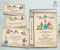 Storybook Baby Shower Invitation Bundle with Thank You Card, Diaper Raffle and Book Request Insert - Jolly Owl Designs