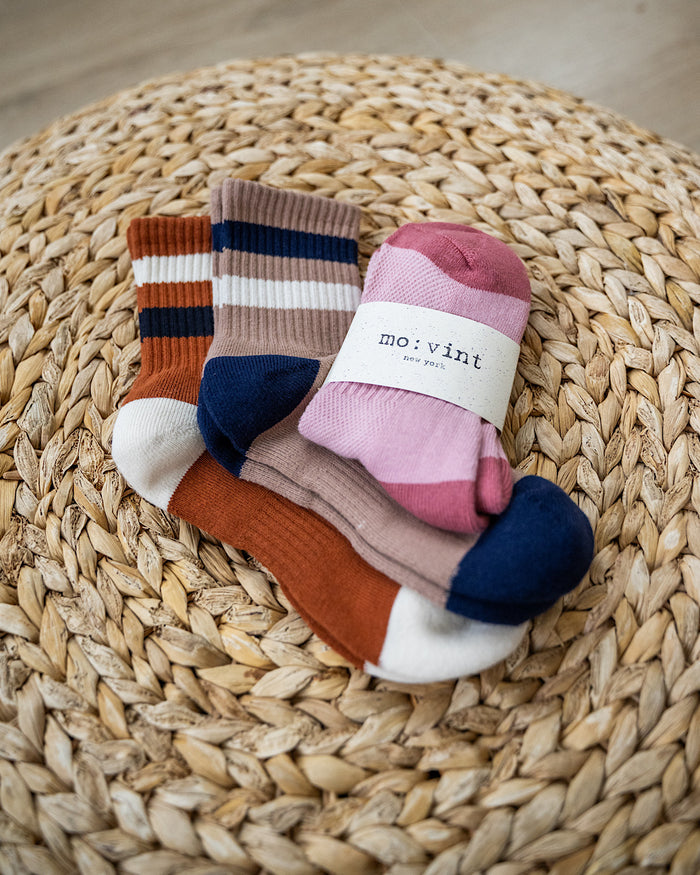 Striped Color Block Socks - 3 Options Very J