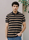 Men’s casual outfit with striped polo Abu Dhabi